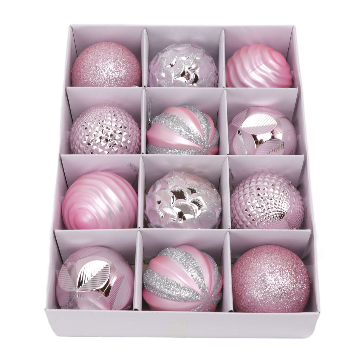 Christmas Tree Balls Ornaments Christmas Tree Decorations for Family Parties Garden Dinners Birthday Parties Pink
