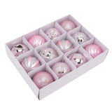 Christmas Tree Balls Ornaments Christmas Tree Decorations for Family Parties Garden Dinners Birthday Parties Pink