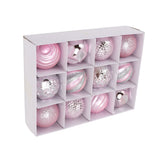Christmas Tree Balls Ornaments Christmas Tree Decorations for Family Parties Garden Dinners Birthday Parties Pink