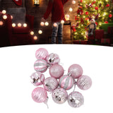 Christmas Tree Balls Ornaments Christmas Tree Decorations for Family Parties Garden Dinners Birthday Parties Pink