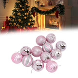 Christmas Tree Balls Ornaments Christmas Tree Decorations for Family Parties Garden Dinners Birthday Parties Pink - Extra Image