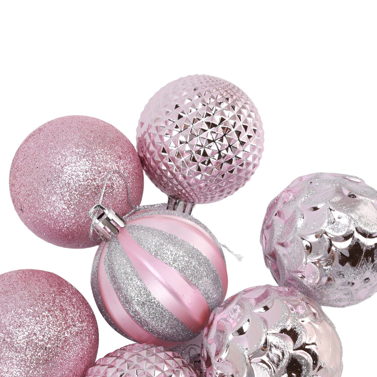 Christmas Tree Balls Ornaments Christmas Tree Decorations for Family Parties Garden Dinners Birthday Parties Pink