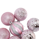 Christmas Tree Balls Ornaments Christmas Tree Decorations for Family Parties Garden Dinners Birthday Parties Pink - Extra Image