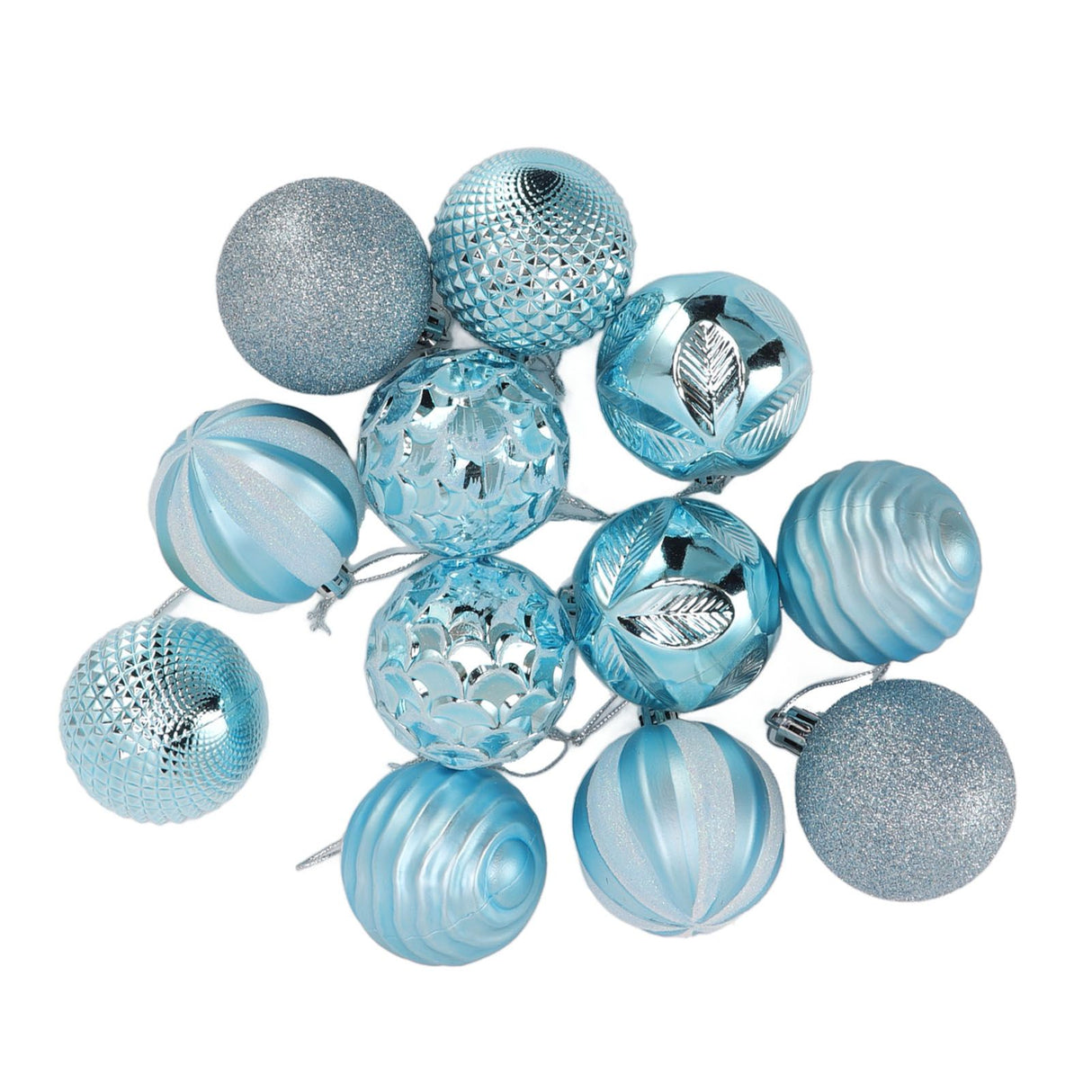 Christmas Tree Balls Ornaments Christmas Tree Decorations for Family Parties Garden Dinners Birthday Parties Blue