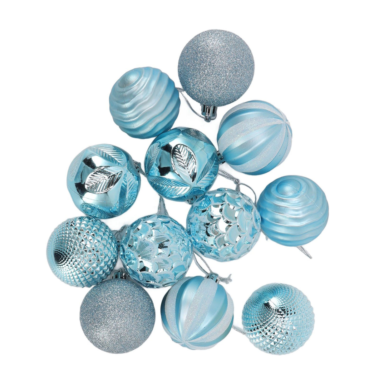 Christmas Tree Balls Ornaments Christmas Tree Decorations for Family Parties Garden Dinners Birthday Parties Blue