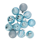 Christmas Tree Balls Ornaments Christmas Tree Decorations for Family Parties Garden Dinners Birthday Parties Blue - Rear View