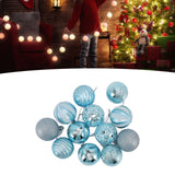 Christmas Tree Balls Ornaments Christmas Tree Decorations for Family Parties Garden Dinners Birthday Parties Blue