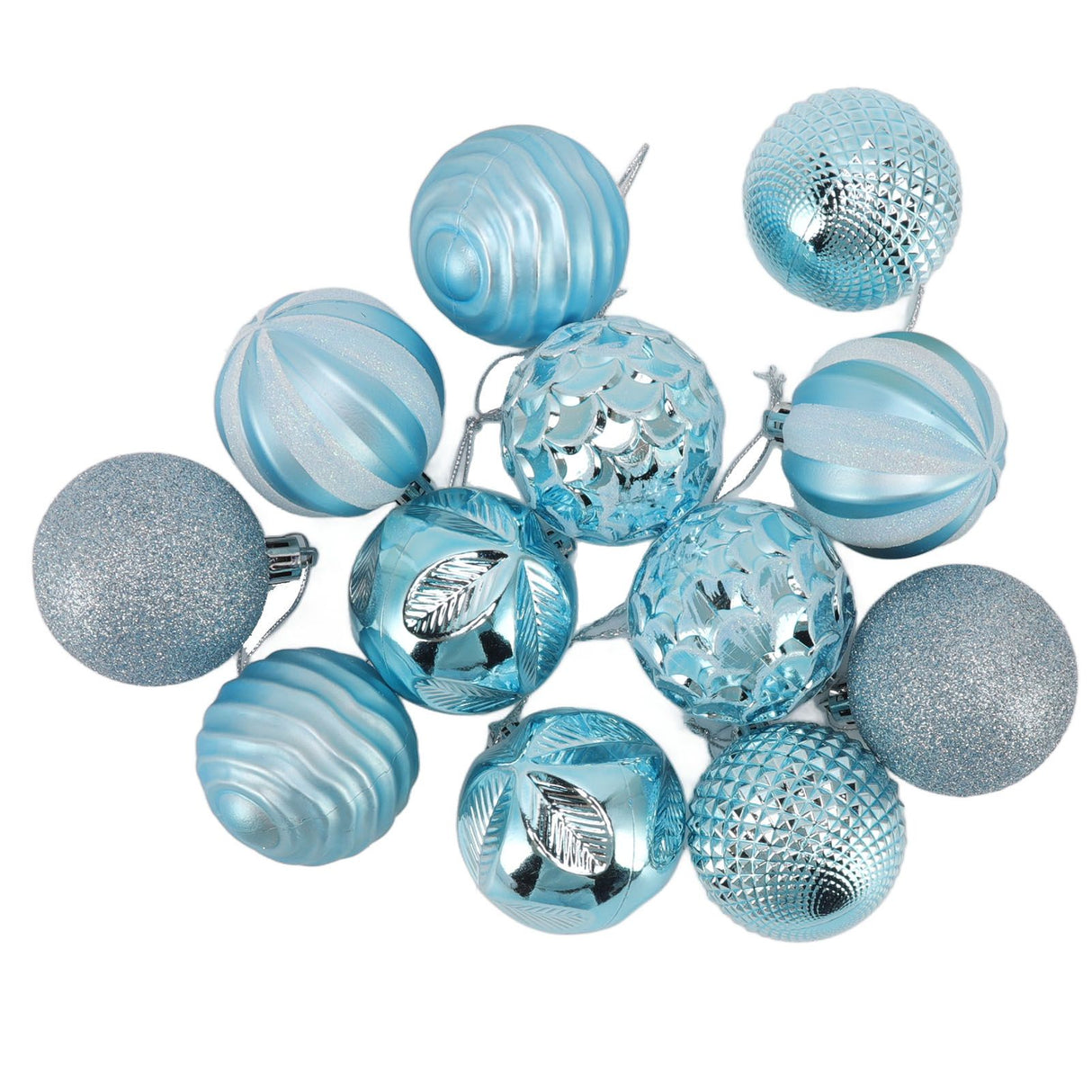 Christmas Tree Balls Ornaments Christmas Tree Decorations for Family Parties Garden Dinners Birthday Parties Blue