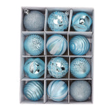 Christmas Tree Balls Ornaments Christmas Tree Decorations for Family Parties Garden Dinners Birthday Parties Blue - Extra Image