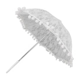 White Lace Umbrella Vintage Wedding Bridal Lace Parasol Children's Photo Costume Lace Umbrella for Photography Props 51322 G