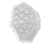 White Lace Umbrella Vintage Wedding Bridal Lace Parasol Children's Photo Costume Lace Umbrella for Photography Props 51322 G - Extra Image