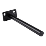4 PCS Hidden Floating Shelf Bracket Round Wall Mount Shelf Supports Invisible Fixed Floating Holder A 01 2 Holes Black 150mm