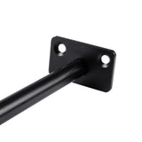 4 PCS Hidden Floating Shelf Bracket Round Wall Mount Shelf Supports Invisible Fixed Floating Holder A 01 2 Holes Black 150mm - Extra Image