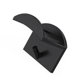 10PCS Adhesive Hat Hooks Modern Minimalist Strong Transparent Adhesive Hat Rack for Wall Black - Front View