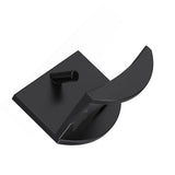 10PCS Adhesive Hat Hooks Modern Minimalist Strong Transparent Adhesive Hat Rack for Wall Black - Close-Up Angle