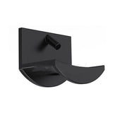 10PCS Adhesive Hat Hooks Modern Minimalist Strong Transparent Adhesive Hat Rack for Wall Black - Low Angle