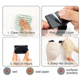 10PCS Adhesive Hat Hooks Modern Minimalist Strong Transparent Adhesive Hat Rack for Wall Black