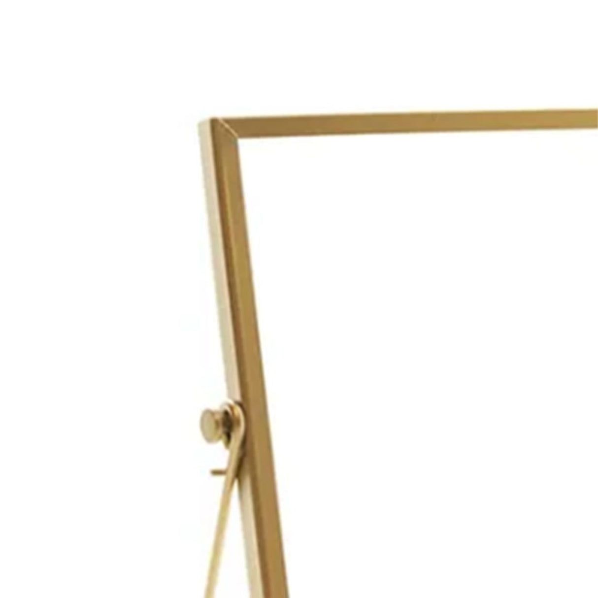 Photo Frame Display Transparent Glass Iron Support Tabletop Dried Flower Frame for Home Decorations 6 Inches
