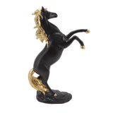 Horse Sculpture Ornament Decorative Auspicious Wealth Craft Resin Standing Horse Statue for Cabinet Living Room Office