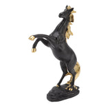 Horse Sculpture Ornament Decorative Auspicious Wealth Craft Resin Standing Horse Statue for Cabinet Living Room Office - Low Angle