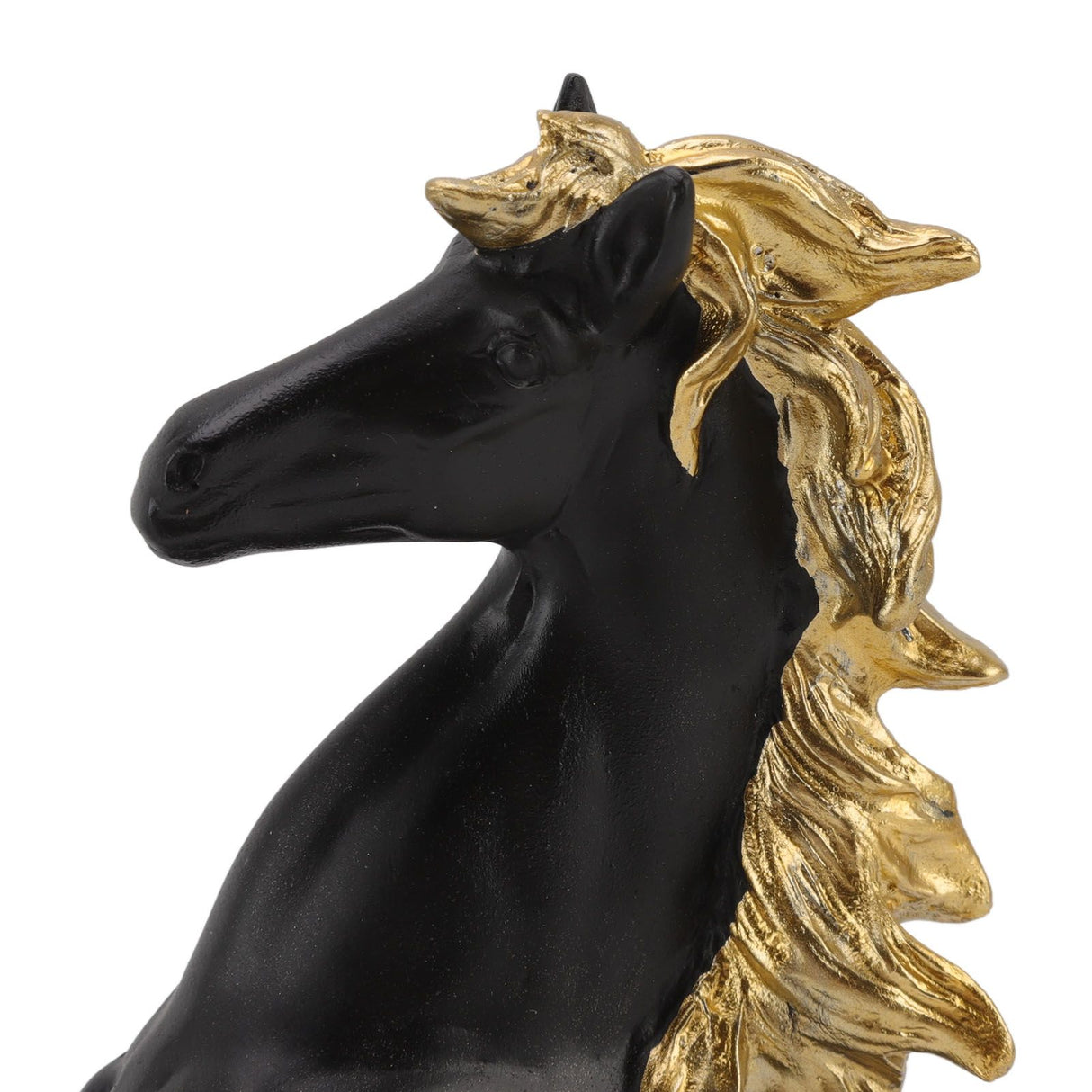 Horse Sculpture Ornament Decorative Auspicious Wealth Craft Resin Standing Horse Statue for Cabinet Living Room Office