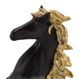 Horse Sculpture Ornament Decorative Auspicious Wealth Craft Resin Standing Horse Statue for Cabinet Living Room Office - Extra Image