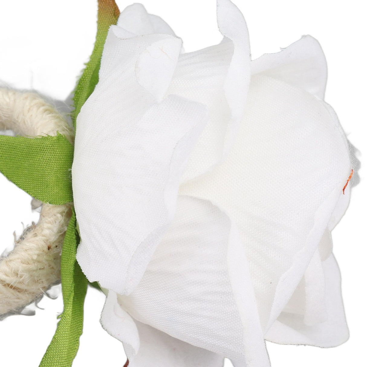 4PCS Rose Napkin Ring Simulated Plastic Reusable Vine Design Napkin Holder Ring for Restaurant White