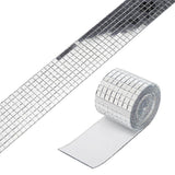 3PCS Mirror Mosaic Tiles Silver 1464 Grains Acrylic Self Adhesive 4x100cm Mirror Tiles Sticker for Handmade Crafts