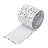 3PCS Mirror Mosaic Tiles Silver 1464 Grains Acrylic Self Adhesive 4x100cm Mirror Tiles Sticker for Handmade Crafts