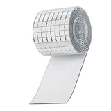 3PCS Mirror Mosaic Tiles Silver 1464 Grains Acrylic Self Adhesive 4x100cm Mirror Tiles Sticker for Handmade Crafts