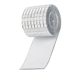 3PCS Mirror Mosaic Tiles Silver 1464 Grains Acrylic Self Adhesive 4x100cm Mirror Tiles Sticker for Handmade Crafts