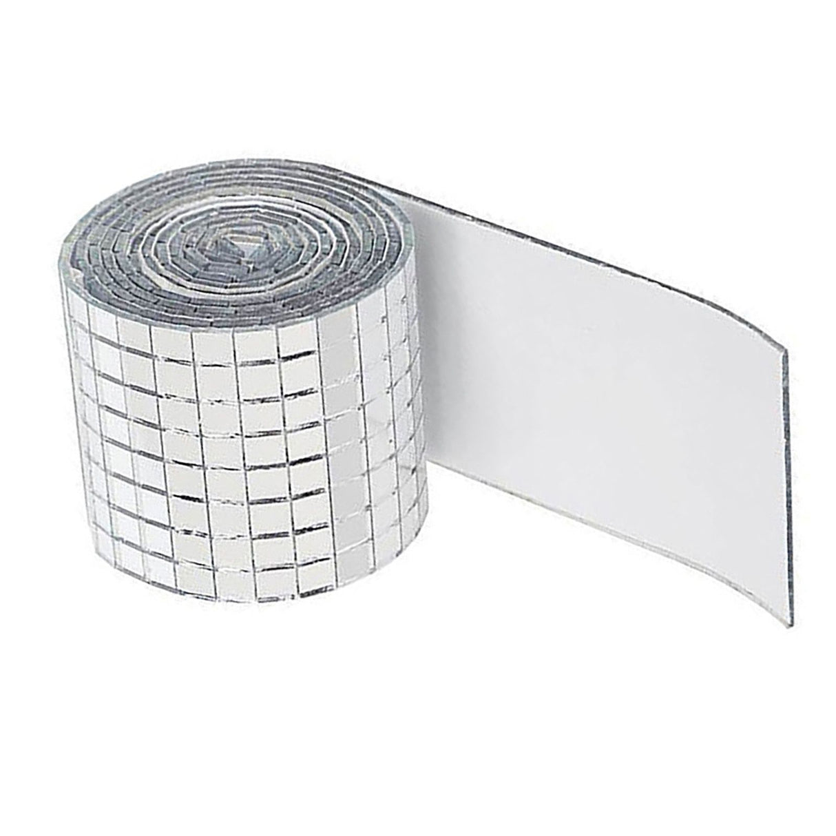 3PCS Mirror Mosaic Tiles Silver 1464 Grains Acrylic Self Adhesive 4x100cm Mirror Tiles Sticker for Handmade Crafts