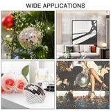3PCS Mirror Mosaic Tiles Silver 1464 Grains Acrylic Self Adhesive 4x100cm Mirror Tiles Sticker for Handmade Crafts - Extra Image