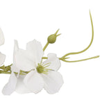 5 Pcs Groom Boutonniere Elegant Men Wedding Flower Lifelike Permanent Reusable Artificial Brooch Flower White