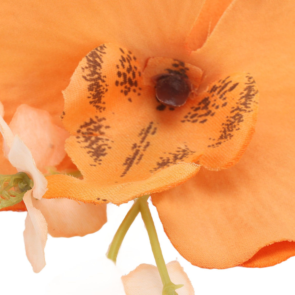 5 Pcs Groom Boutonniere Elegant Men Wedding Flower Lifelike Permanent Reusable Artificial Brooch Flower Orange