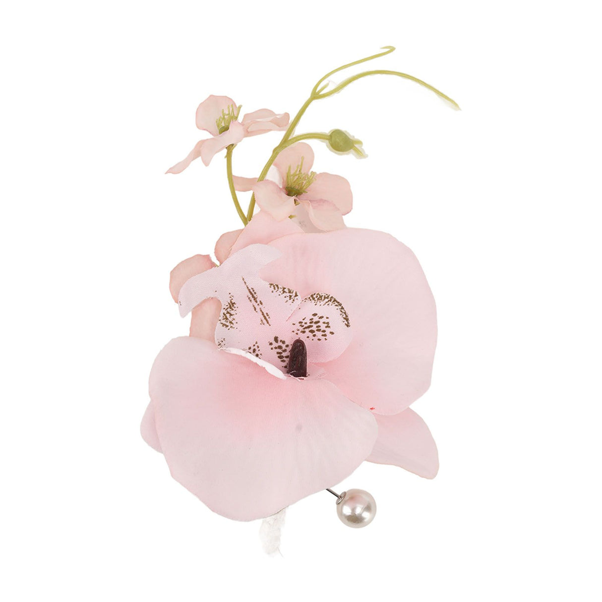 5 Pcs Groom Boutonniere Elegant Men Wedding Flower Lifelike Permanent Reusable Artificial Brooch Flower Pink