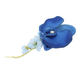 5 Pcs Groom Boutonniere Elegant Men Wedding Flower Lifelike Permanent Reusable Artificial Brooch Flower Blue