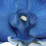 5 Pcs Groom Boutonniere Elegant Men Wedding Flower Lifelike Permanent Reusable Artificial Brooch Flower Blue