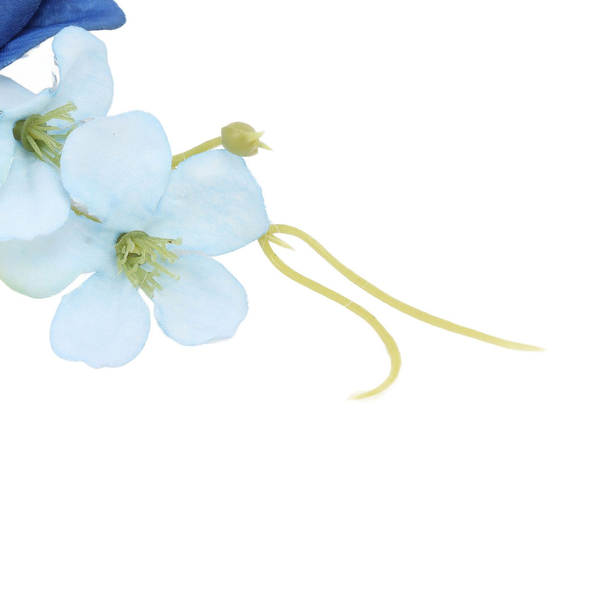 5 Pcs Groom Boutonniere Elegant Men Wedding Flower Lifelike Permanent Reusable Artificial Brooch Flower Blue