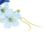 5 Pcs Groom Boutonniere Elegant Men Wedding Flower Lifelike Permanent Reusable Artificial Brooch Flower Blue