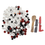 Christmas Beads Ornament DIY Making Printed Pattern Reliable Reusable Decorative Schima Superba Hanging Christmas Beads