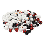 Christmas Beads Ornament DIY Making Printed Pattern Reliable Reusable Decorative Schima Superba Hanging Christmas Beads