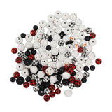Christmas Beads Ornament DIY Making Printed Pattern Reliable Reusable Decorative Schima Superba Hanging Christmas Beads