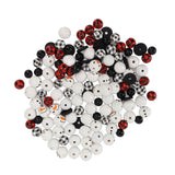 Christmas Beads Ornament DIY Making Printed Pattern Reliable Reusable Decorative Schima Superba Hanging Christmas Beads