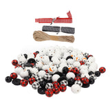 Christmas Beads Ornament DIY Making Printed Pattern Reliable Reusable Decorative Schima Superba Hanging Christmas Beads - Extra Image