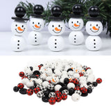 Christmas Beads Ornament DIY Making Printed Pattern Reliable Reusable Decorative Schima Superba Hanging Christmas Beads