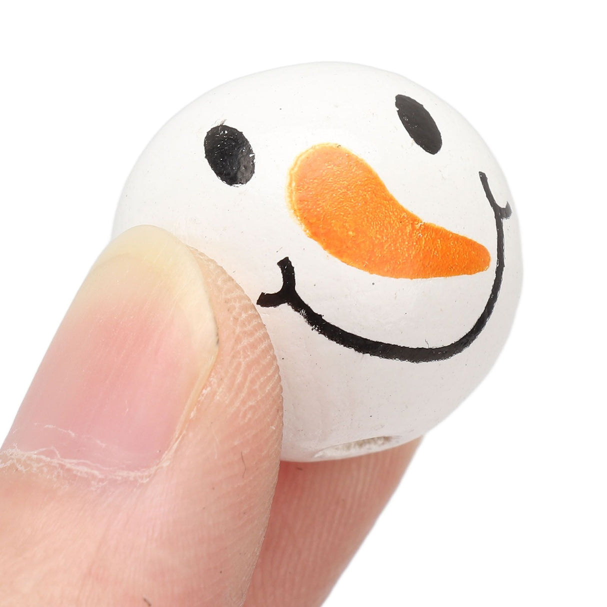 Christmas Beads Ornament DIY Making Printed Pattern Reliable Reusable Decorative Schima Superba Hanging Christmas Beads