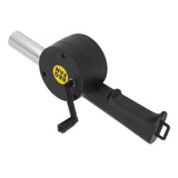 Air Blower Mini High Temperature Resistant Easy Cleaning Handheld Portable BBQ Fan Black