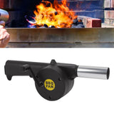 Air Blower Mini High Temperature Resistant Easy Cleaning Handheld Portable BBQ Fan Black - Extra Image