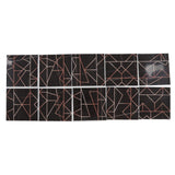 10pcs Tile Sticker 15x15cm 3D Self Adhesive Backing Waterproof Oil Proof Decorative 0.26mm Thicker PVC Tile Decals